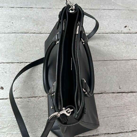 Salvatore Ferragamo Black Leather 2 Way Handbag - Picture 5 of 6